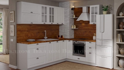 Кухня MDF бял мат 1