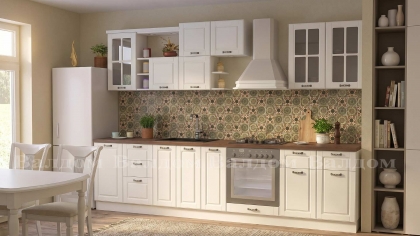 Кухня MDF бял мат 2
