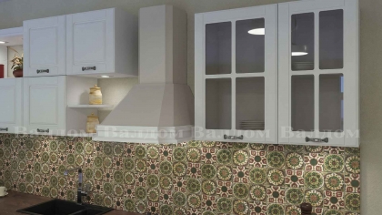 Кухня MDF бял мат 2