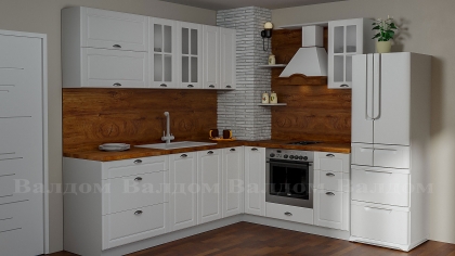 Кухня MDF бял мат 1